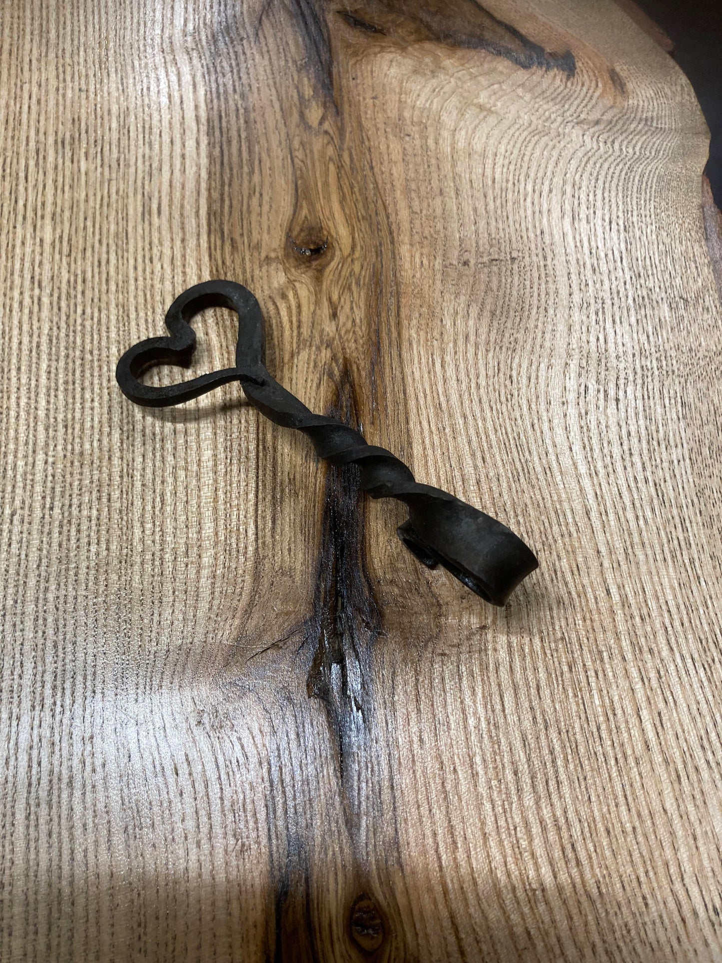 Hand forged Heart Bottle Opener