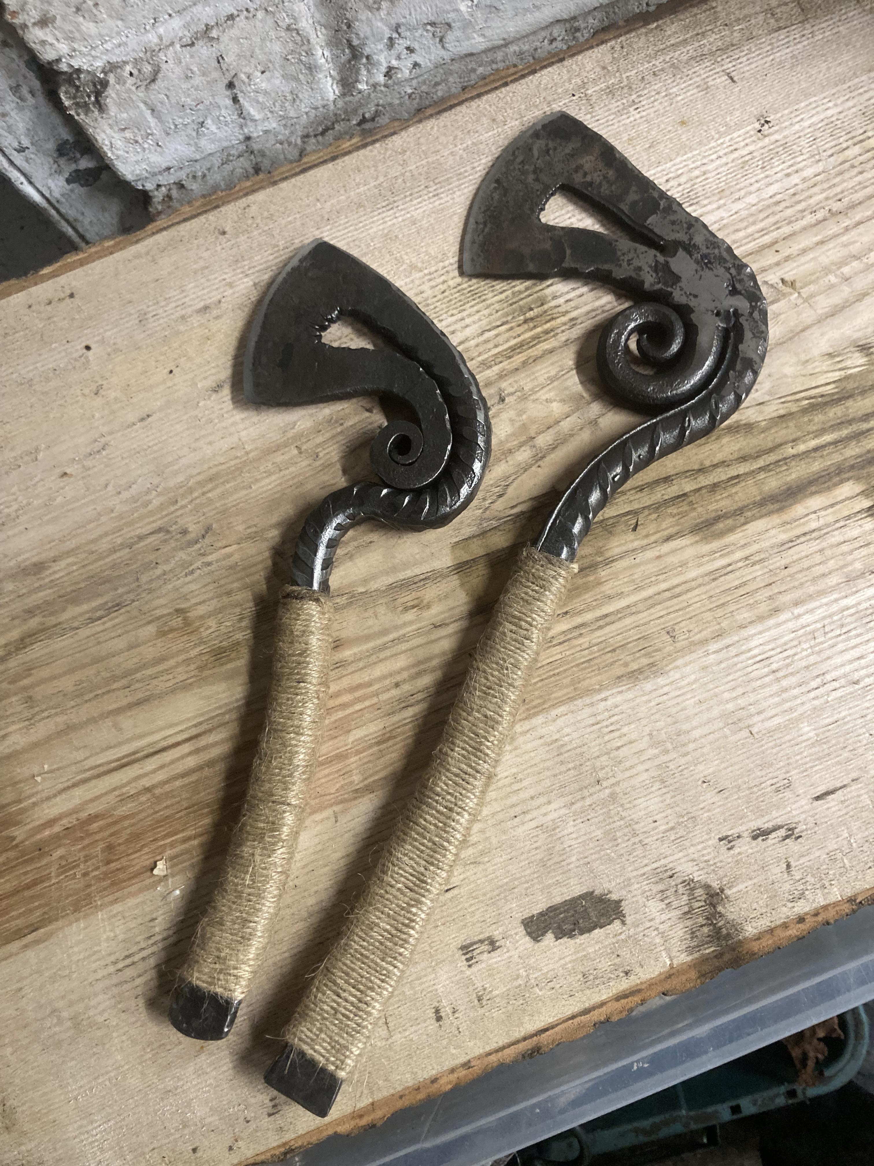 Hand Forged Rebar Axe – Isaac Owen Traditional Blacksmith